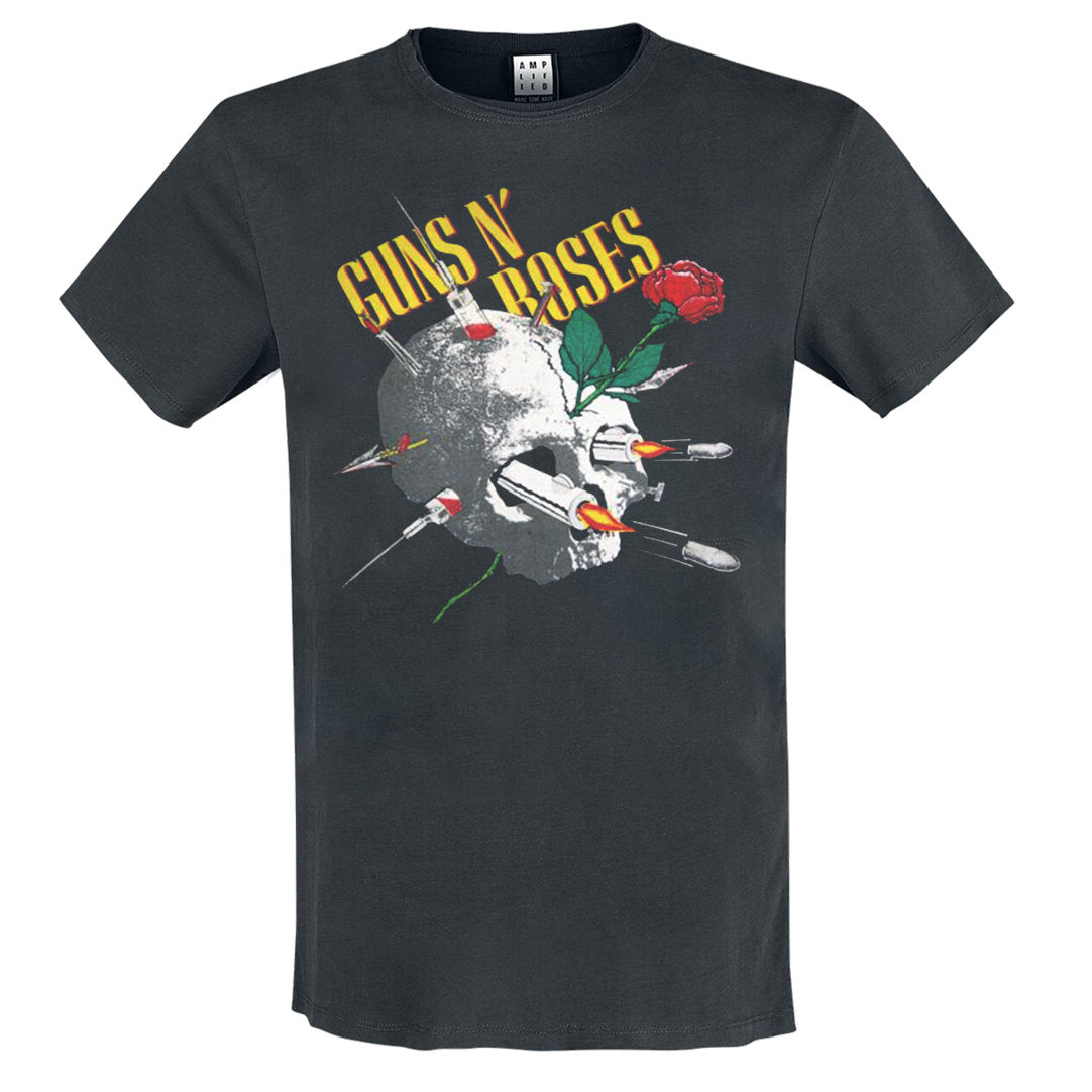 Image of Guns N' Roses T-shirt - Needle Skull Amplified